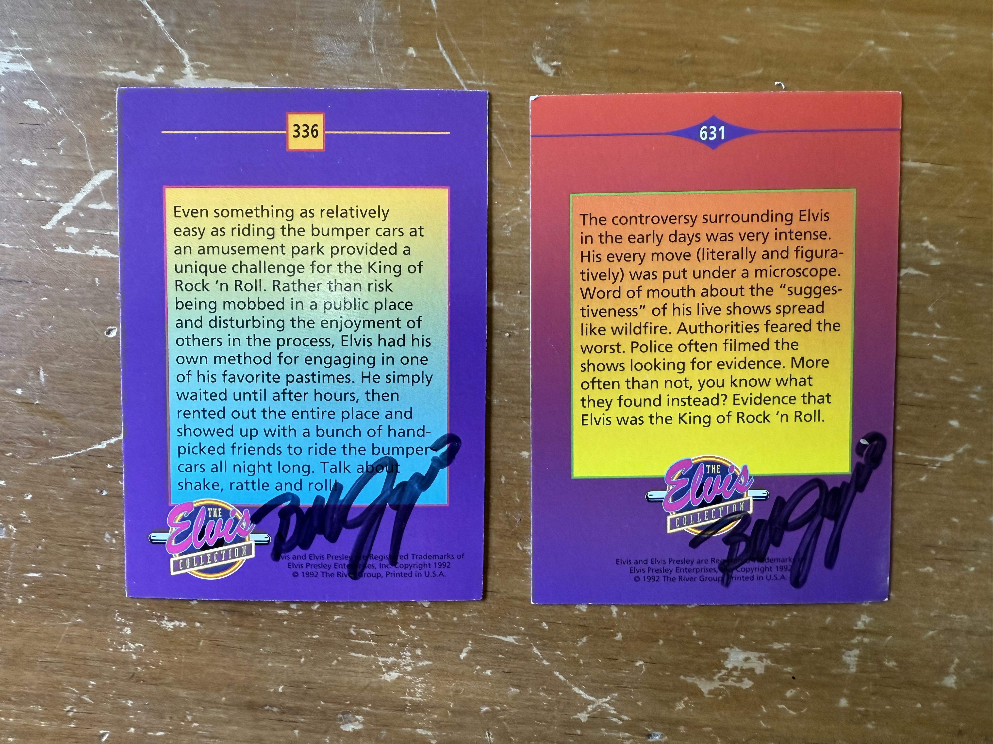 Through the mail autograph