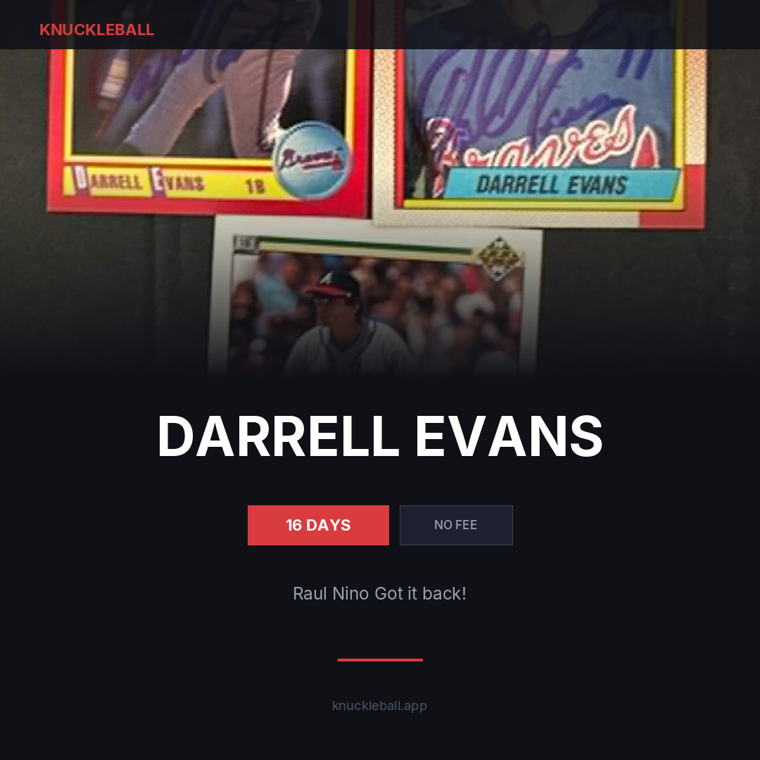 Darrell Evans