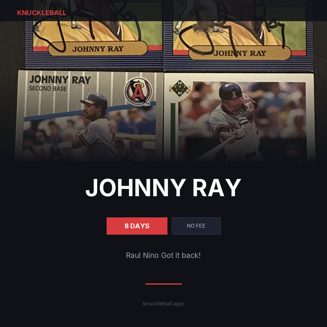 Johnny Ray