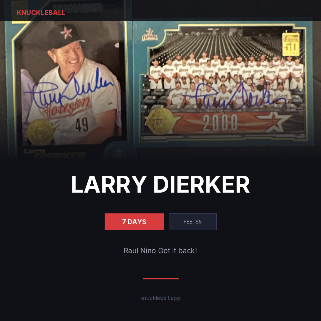 Larry Dierker